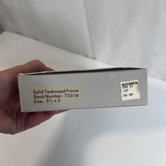 Fetco NEW Beacon Hill Exotic TeakWood Photo Picture Frame Double VTG 3.5"x5" - Picture 9 of 9